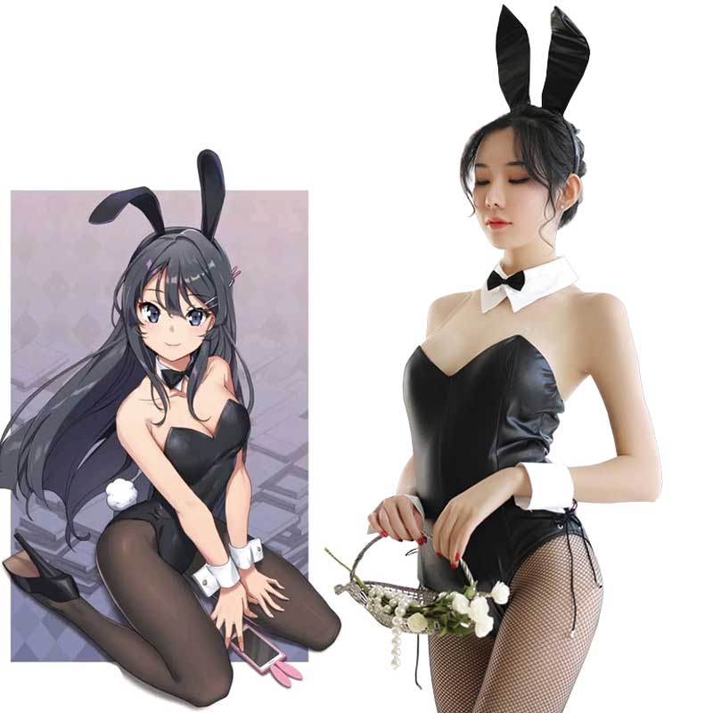 Seishun Buta Yarou Wa Bunny Girl Senpai No Yume Wo Minai Sakurajima Mai  Bunny Girl Cosplay Costume - A Edition